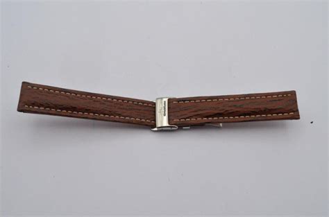 breitling faltschließe 18 18|Breitling Leder Armband 18mm Mit Faltschliesse 18mm Braun .